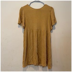 Checkered tunic dress